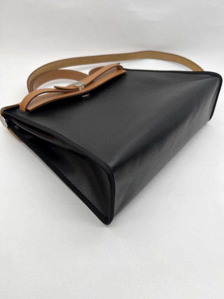 Hermes Herbag 31 Toile Hunter Noir Nature PHW