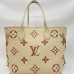 Louis Vuitton Neverfull MM Monogram Empreinte Creme Rose Trianon GHW