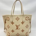 Louis Vuitton Neverfull MM Monogram Empreinte Creme Rose Trianon GHW