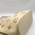 Louis Vuitton Neverfull MM Monogram Empreinte Creme Rose Trianon GHW