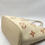 Louis Vuitton Neverfull MM Monogram Empreinte Creme Rose Trianon GHW