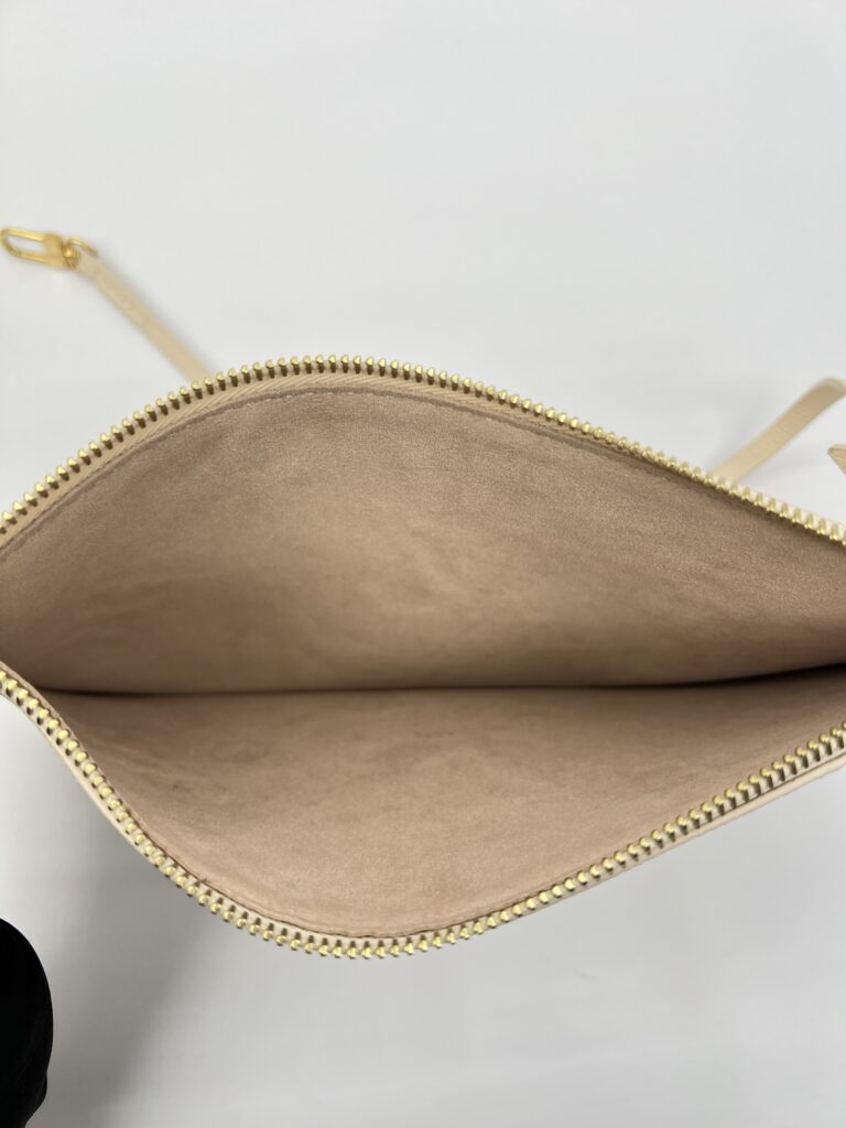 Louis Vuitton Neverfull MM Monogram Empreinte Creme Rose Trianon GHW