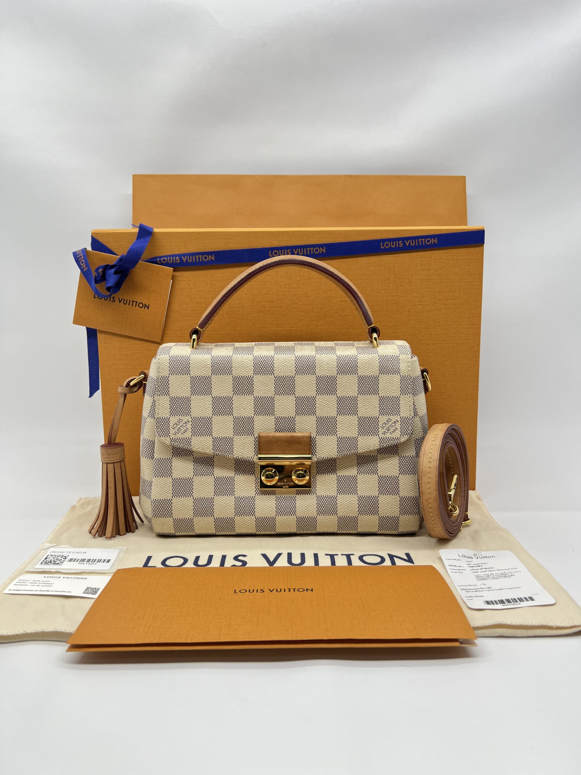Louis Vuitton Croisette Damier Azur GHW