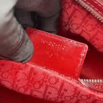 Dior Lady Dior Large Vernis Red GHW