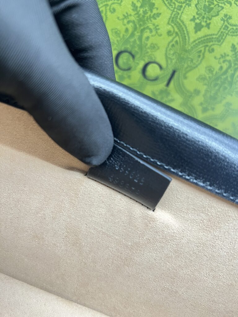Gucci Dionysus Embossed Snake Skin/Black/Green SHW