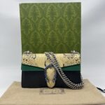 Gucci Dionysus Embossed Snake Skin/Black/Green SHW