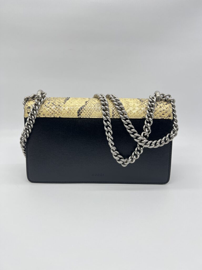 Gucci Dionysus Embossed Snake Skin/Black/Green SHW
