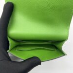 Hermes Roulis Slim Compact Evercolor Vert GHW