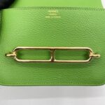 Hermes Roulis Slim Compact Evercolor Vert GHW