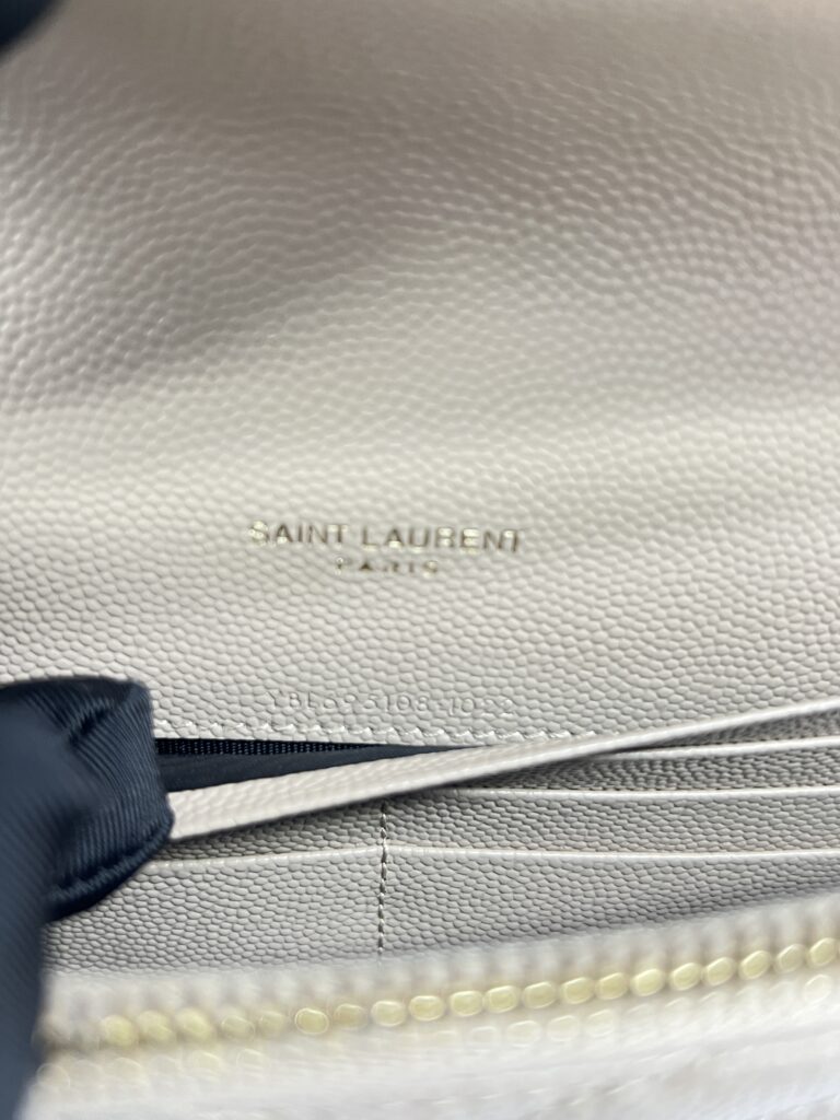 Saint Laurent WOC 19 Grained Beige GHW