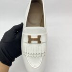 Hermes Royal Loafer White Fringe RGHW