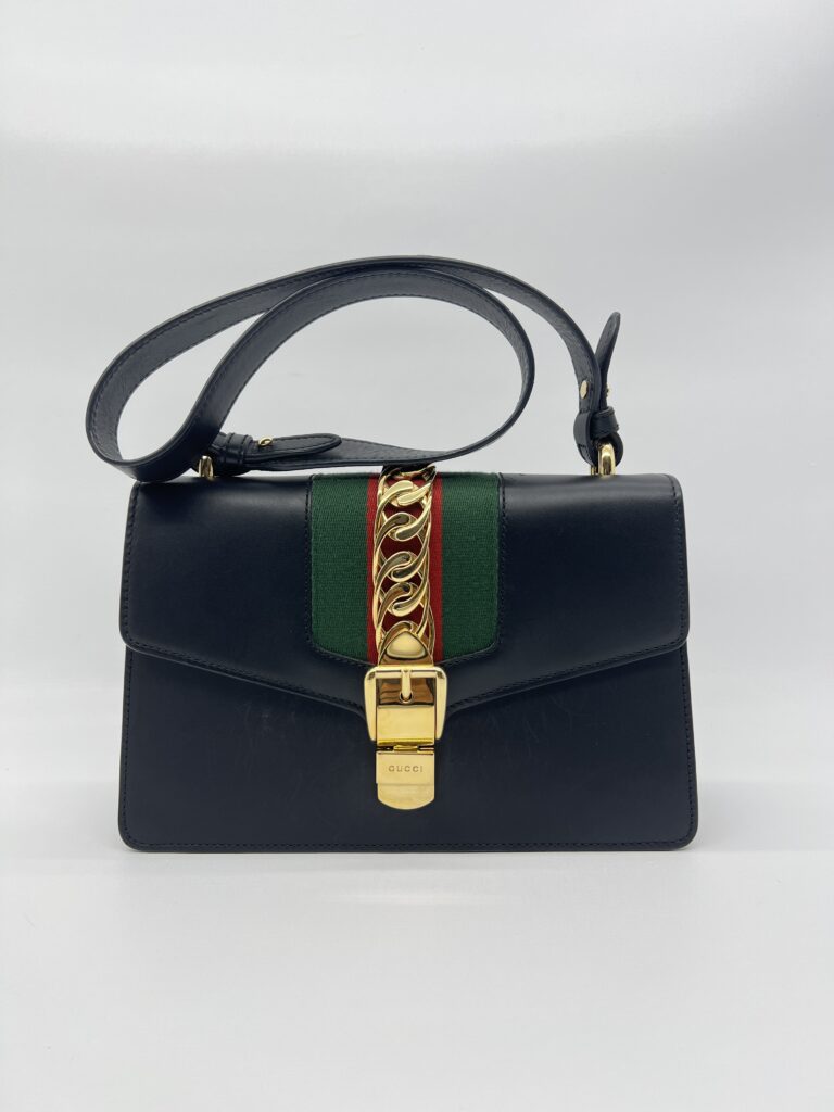 Gucci Sylvie Small Leather Black GHW