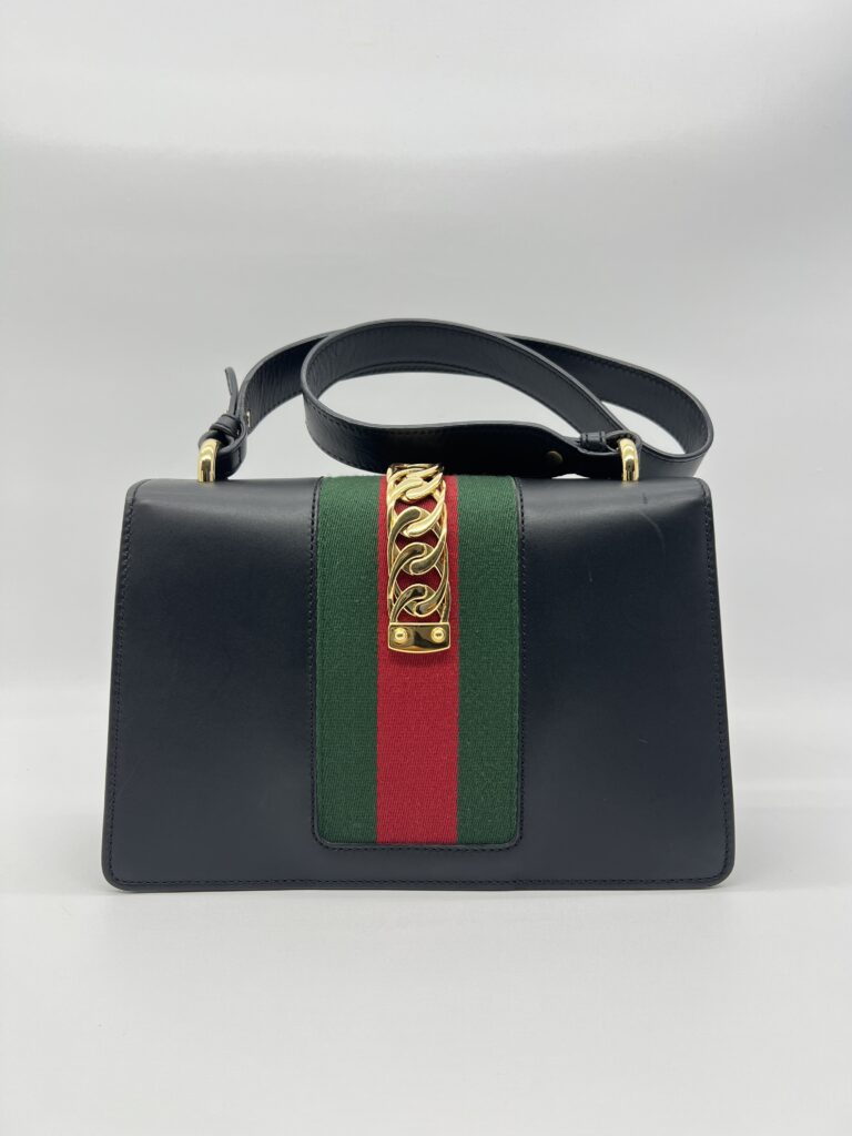 Gucci Sylvie Small Leather Black GHW