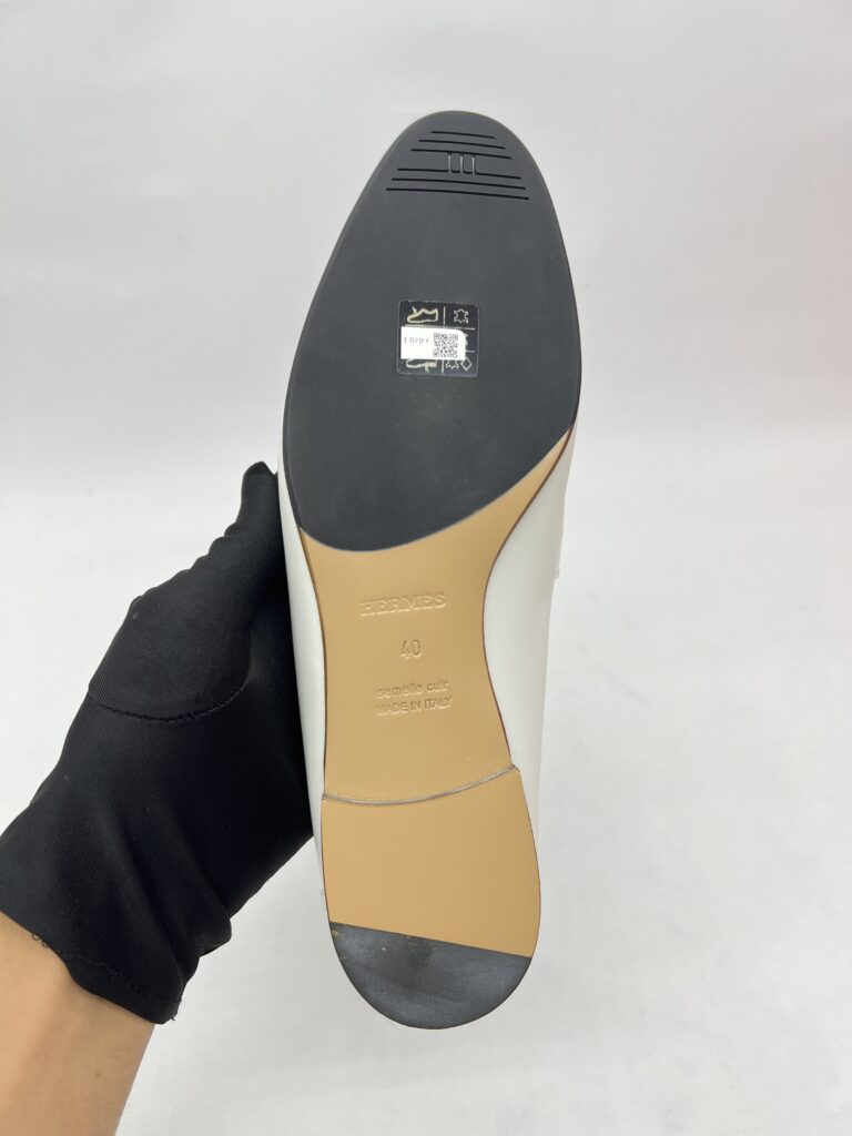 Hermes Royal Loafer White Fringe RGHW
