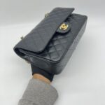 Chanel Medium Classic D Flap Caviar Black GHW