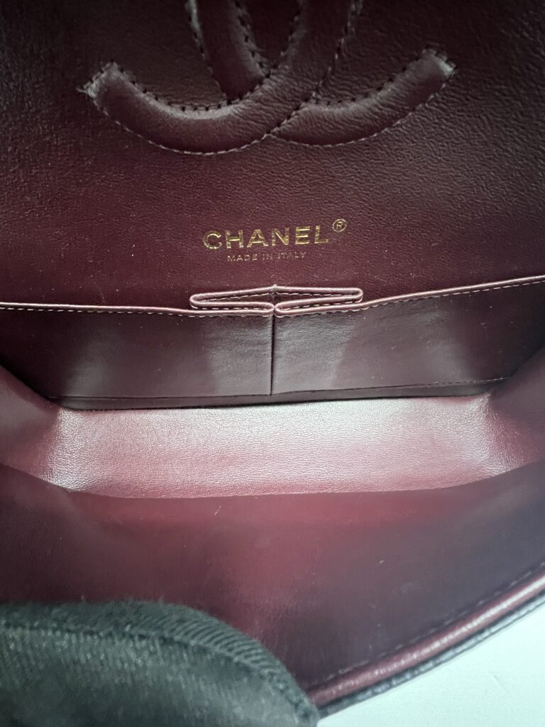 Chanel Medium Classic D Flap Caviar Black GHW