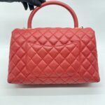 Chanel Coco Handle Medium Caviar Red GHW