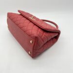 Chanel Coco Handle Medium Caviar Red GHW