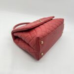 Chanel Coco Handle Medium Caviar Red GHW