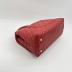 Chanel Coco Handle Medium Caviar Red GHW