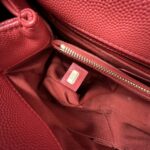 Chanel Coco Handle Medium Caviar Red GHW