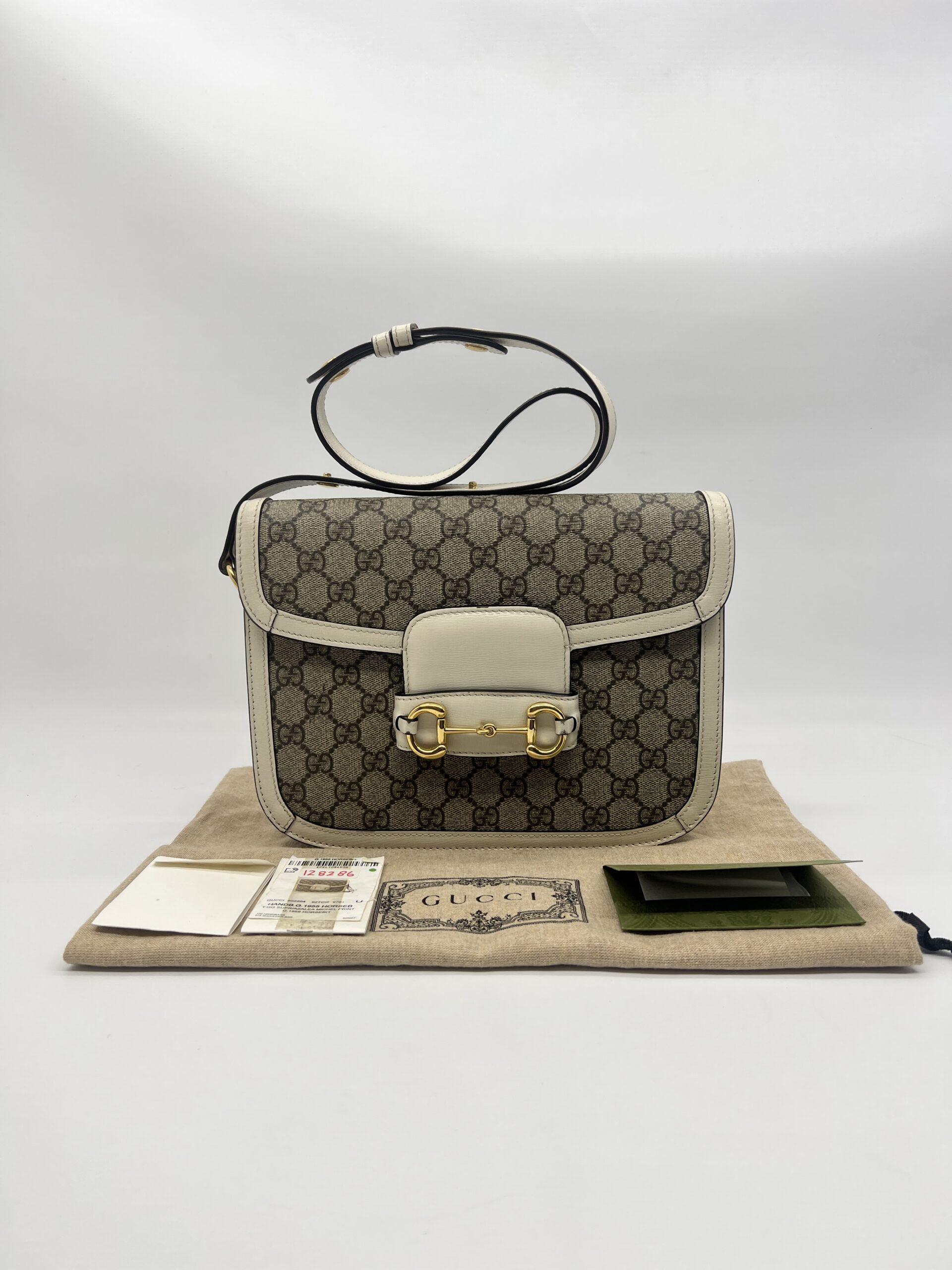 Gucci Horsebit GG Supreme White GHW