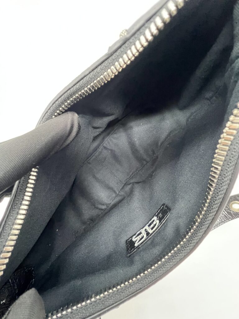 Balenciaga Le Cagole Xs Agneau Black Graffiti White
