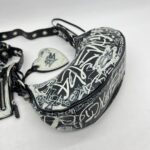 Balenciaga Le Cagole Xs Agneau Black Graffiti White