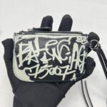 Balenciaga Le Cagole Xs Agneau Black Graffiti White