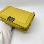 Chanel Boy 28 Lambskin Yellow RHW