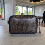 Fendi Camera Bag Brown FF Black GHW