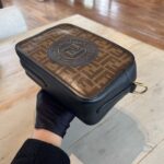 Fendi Camera Bag Brown FF Black GHW