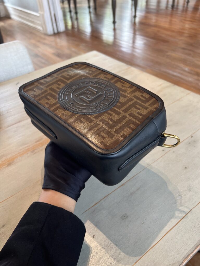 Fendi Camera Bag Brown FF Black GHW