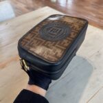 Fendi Camera Bag Brown FF Black GHW