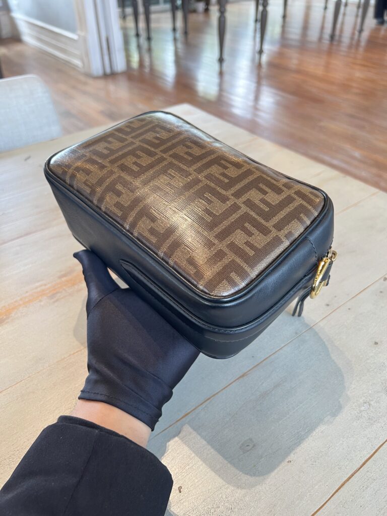 Fendi Camera Bag Brown FF Black GHW