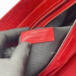 Saint Laurent Cabas Rive Gauche  Embossed Croro Red GHW