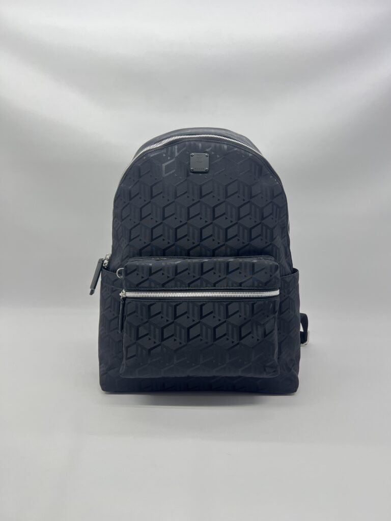 MCM Backpack Nylon Black SHW