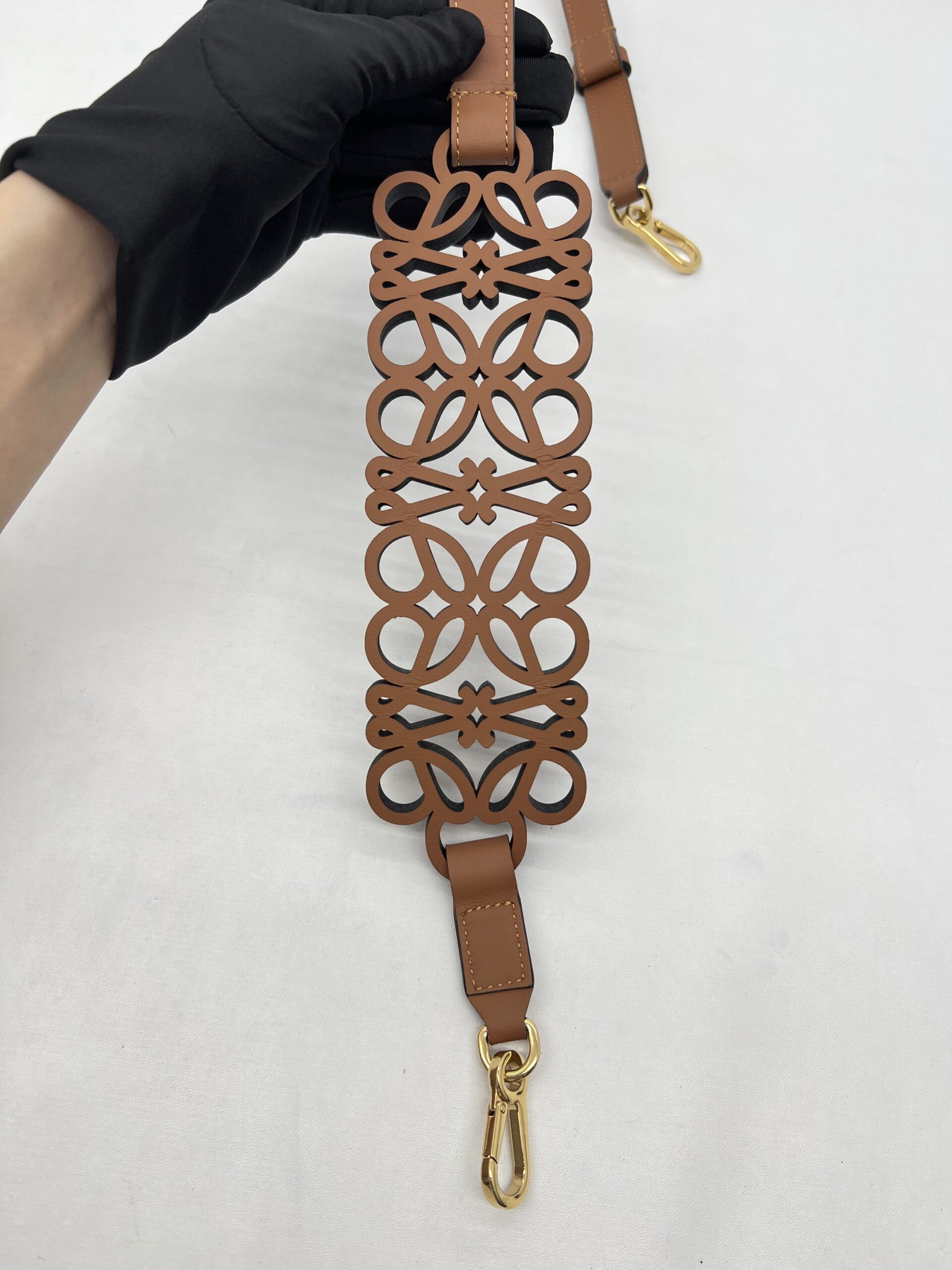 Loewe Anagram Cut Out Bag Brown GHW