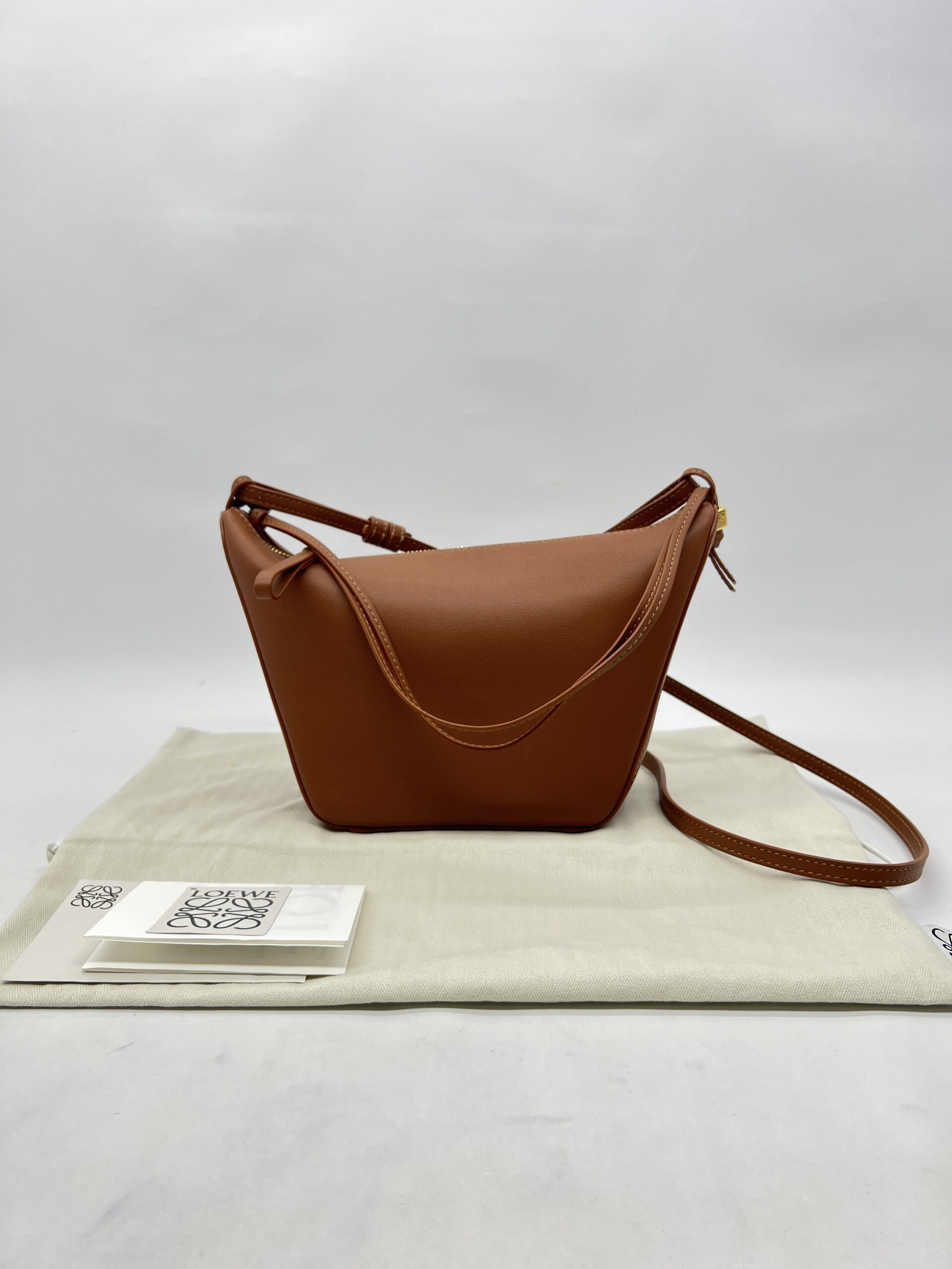 Loewe Hammock Hobo Mini Calfskin Tan GHW