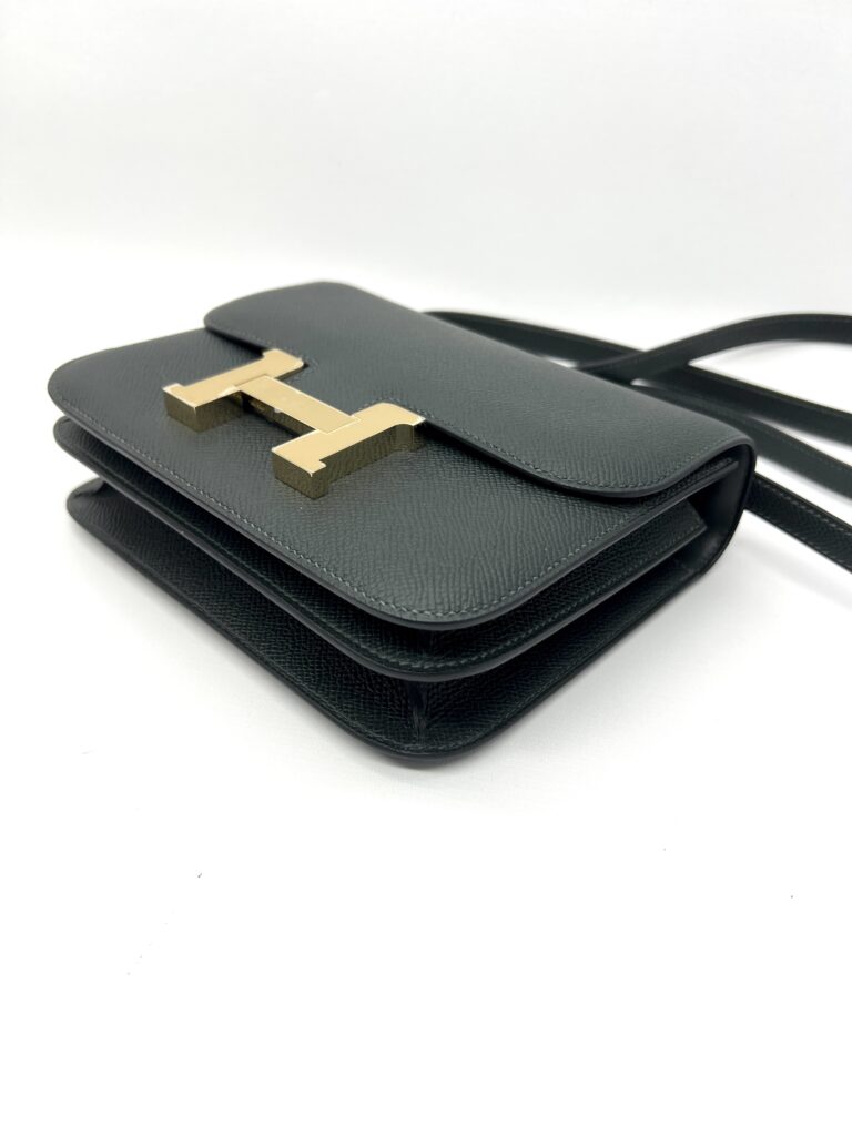 Hermes Constance 18 Mini III Veau Epsom Vert Fonce GHW
