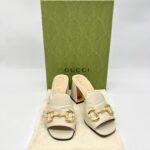 Gucci nappa Horsebit 75 MM Beige GHW