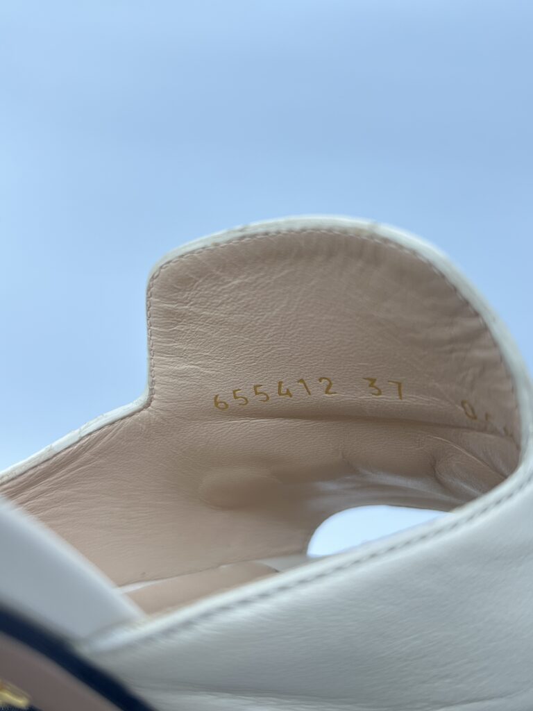 Gucci nappa Horsebit 75 MM Beige GHW