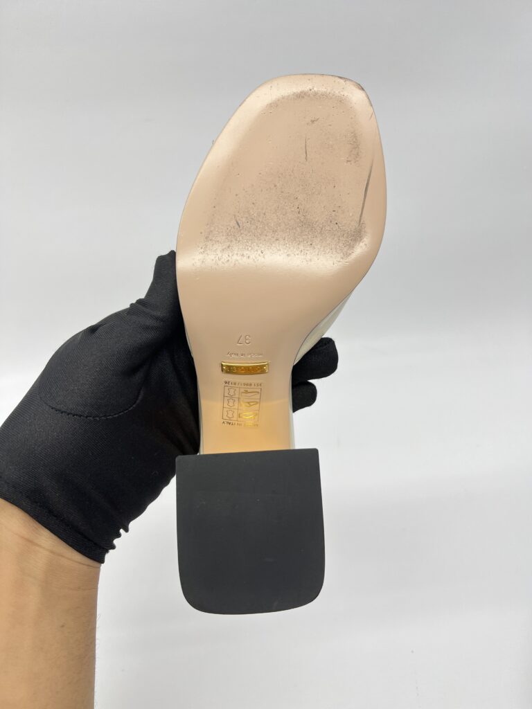 Gucci nappa Horsebit 75 MM Beige GHW