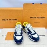 Louis Vuitton Run Away Sneakers White Yellow Blue