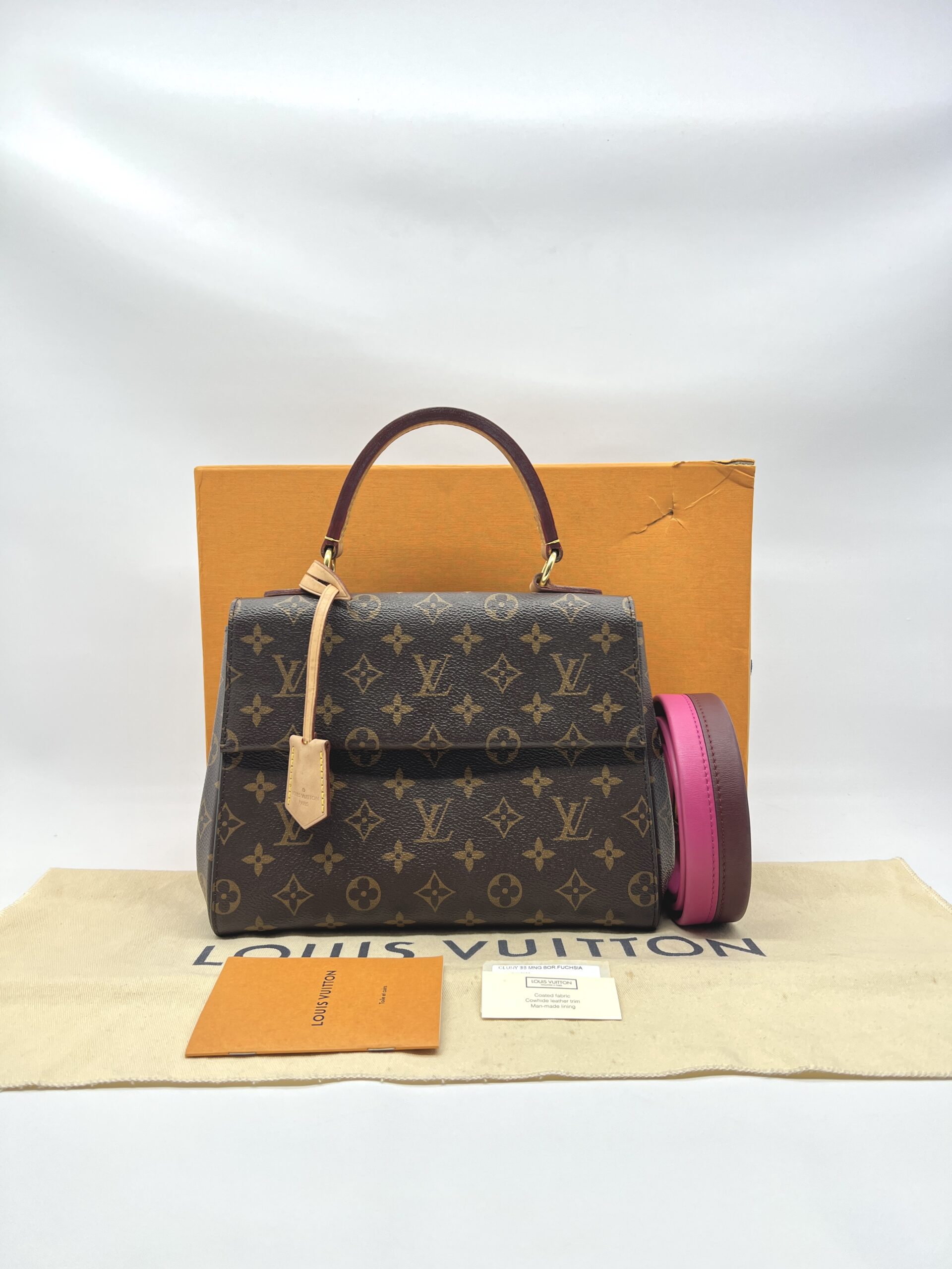 Louis Vuitton Cluny BB Monogram Fuchsia GHW