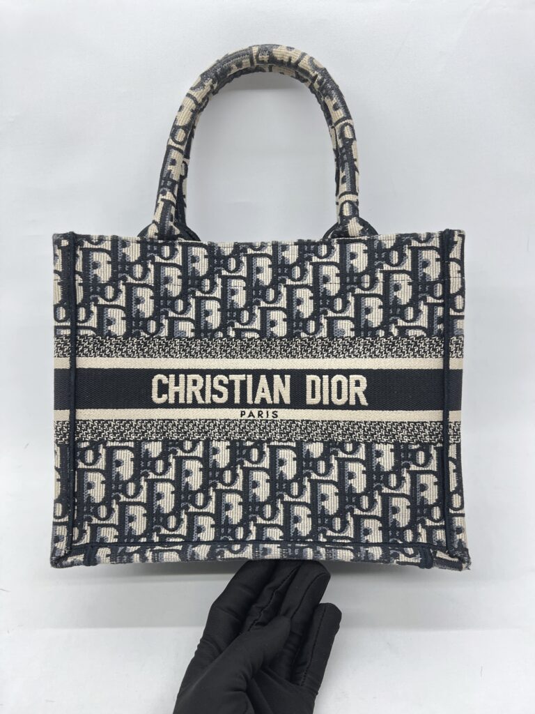 Dior Small Dior Book Tote Blue Oblique