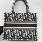 Dior Small Dior Book Tote Blue Oblique