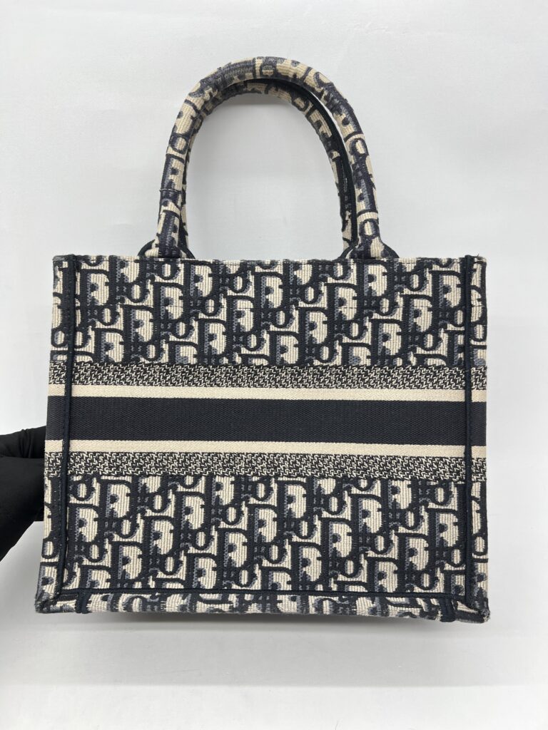Dior Small Dior Book Tote Blue Oblique