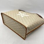 MCM Himmel Tote Shopper Lauretos Beige Outmeal GHW