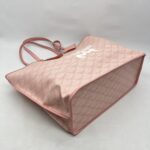 MCM Himmel Tote Shopper Lauretos Silver Pink GHW